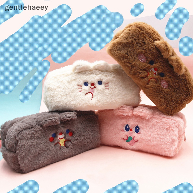 Túi Đựng Bút Phối Lông Dễ Thương Cho Bạn Gái