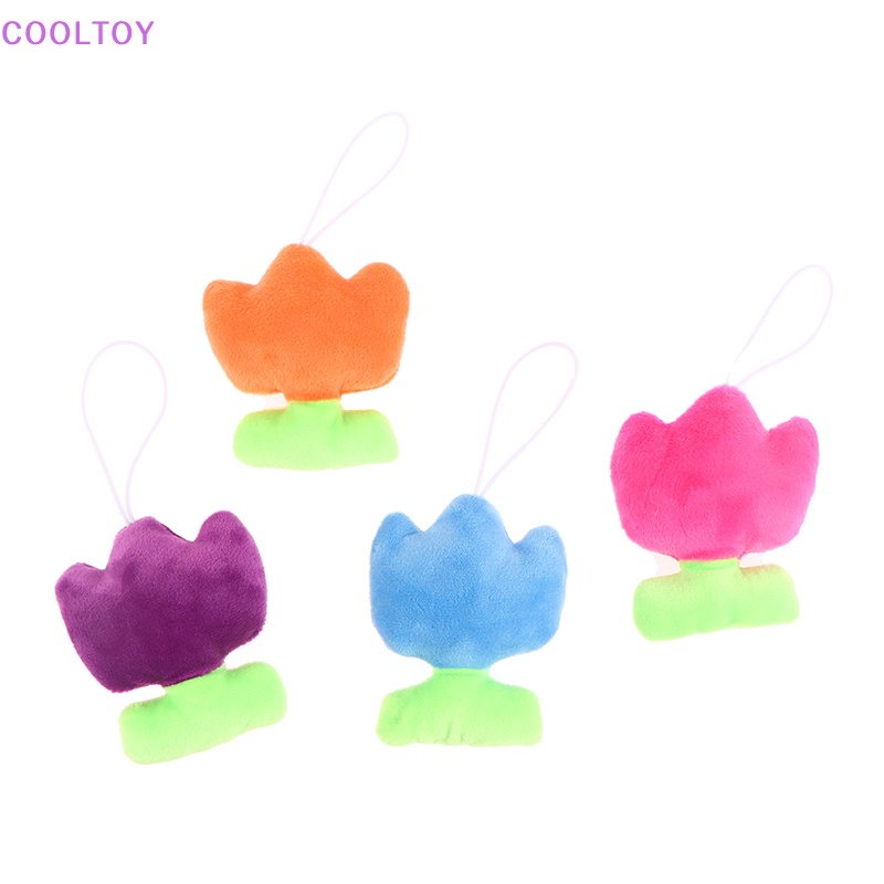 Búp Bê Nhồi Bông Hình Hoa Tulip 8cm Mềm Mại Trang Trí Ba Lô / Móc Khóa