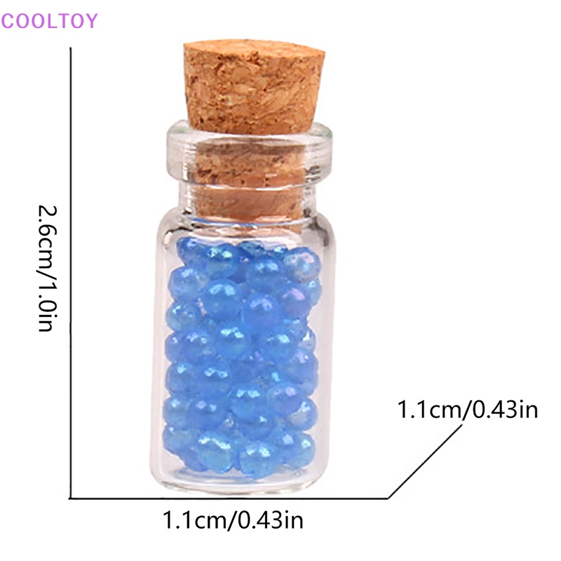 Bộ 2 Lọ Điều Ước Mini Dạ Quang Dùng Trang Trí Nhà Búp Bê DIY