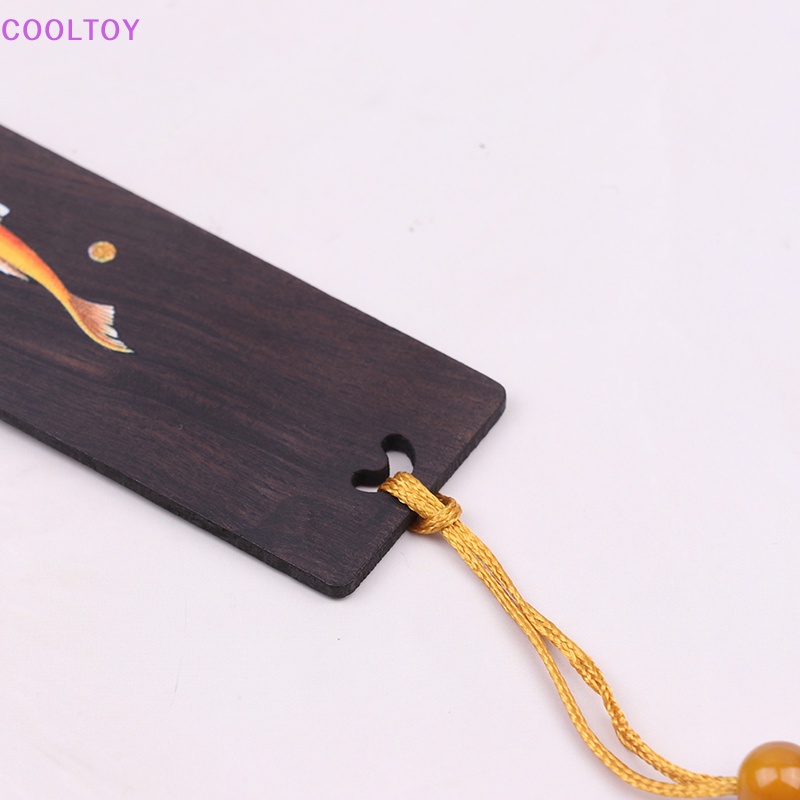 Thẻ Đánh Dấu Trang Sách Hình Cá Koi Vẽ Phong Cách Trung Hoa Sáng Tạo