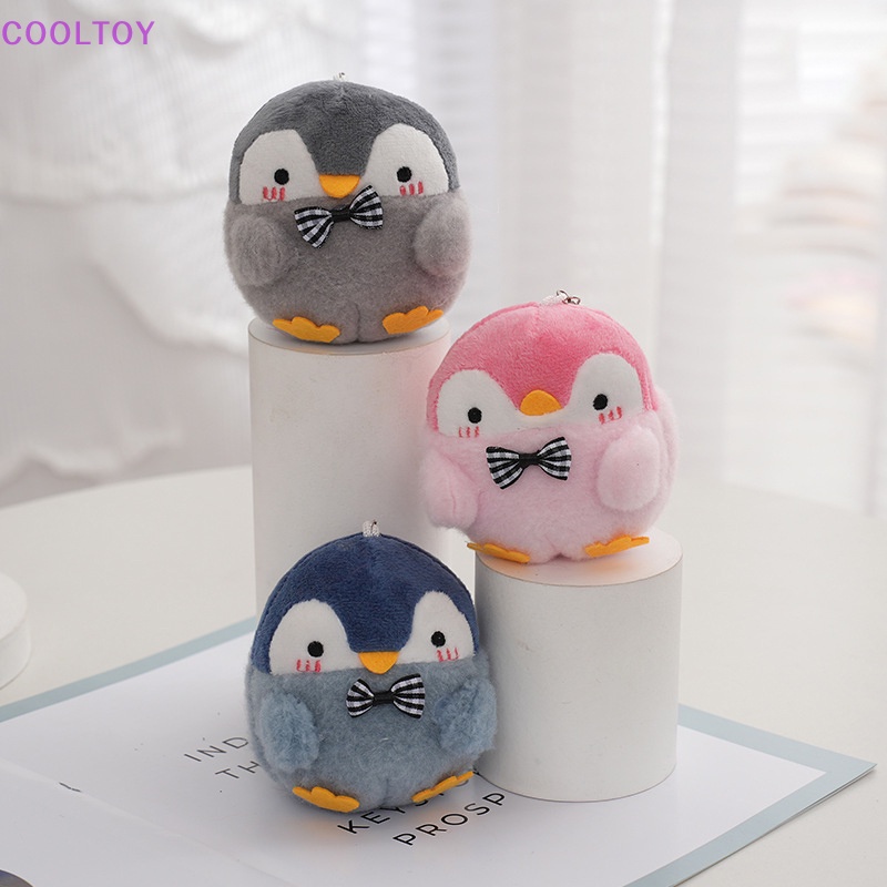 1 Thú Nhồi Bông Hình Chim Cánh Cụt Hoạt Hình Kích Thước 12cm