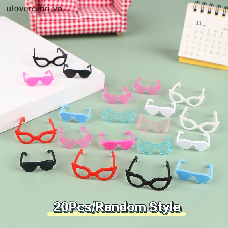 Set 20 Mắt Kính Nhiều Màu Sắc Dùng Để Trang Trí Nhà Búp Bê