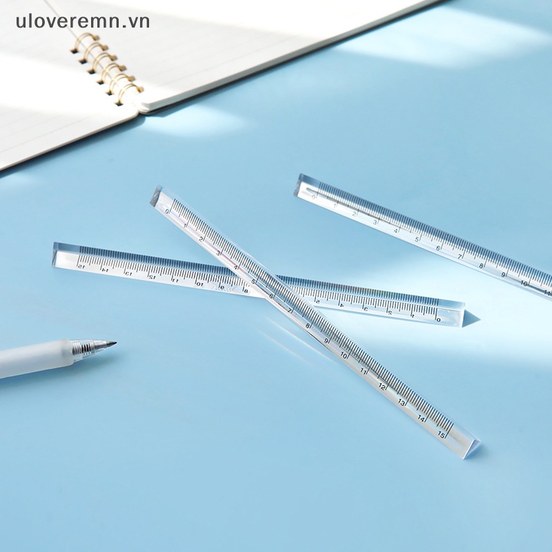 Thước Thẳng Hình Tam Giác Trong Suốt Họa Tiết Hoạt Hình Dễ Thương Dành Cho Học Sinh / Văn Phòng