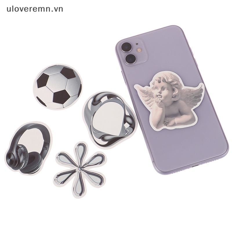 Bộ 50 Miếng Dán Màu Đen Đơn Giản Dùng Trang Trí Laptop / Điện Thoại / Tủ Lạnh