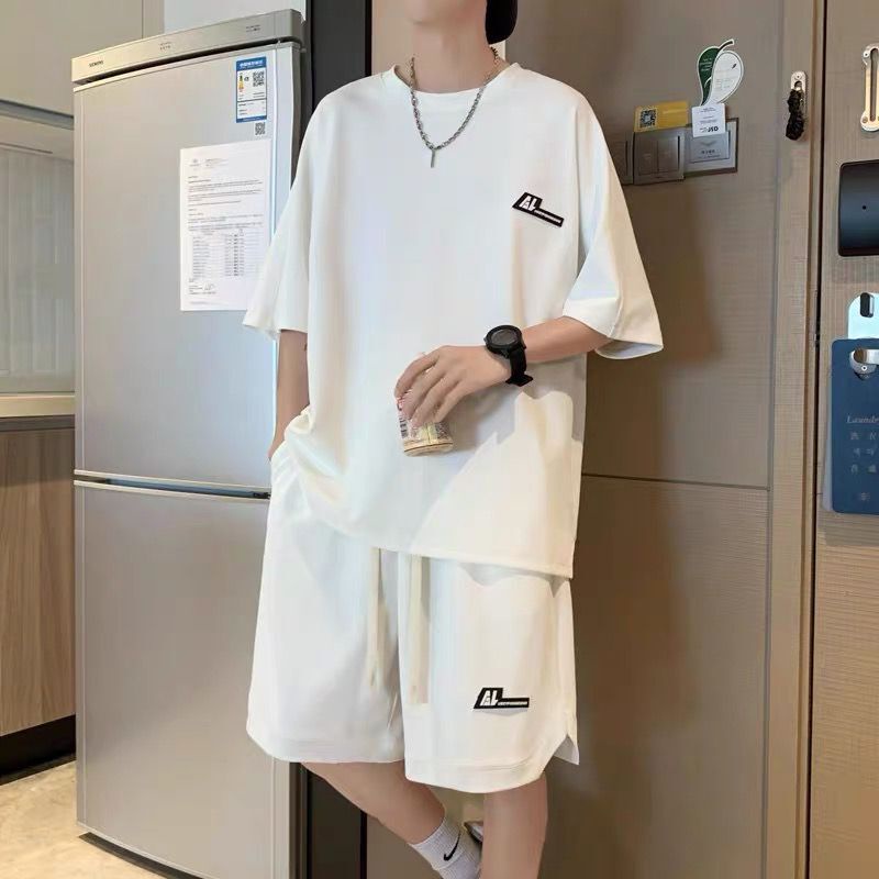 Áo Thun Lụa Lạnh Mỏng Tay Ngắn Thời Trang Mùa Hè Cho Nam