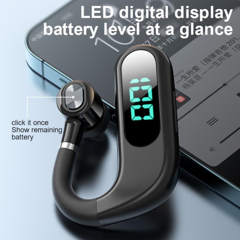 Tai Nghe Treo Vành Tai Bluetooth Không Dây V13 Chống Nước Giảm Tiếng Ồn Có Màn Hình Led