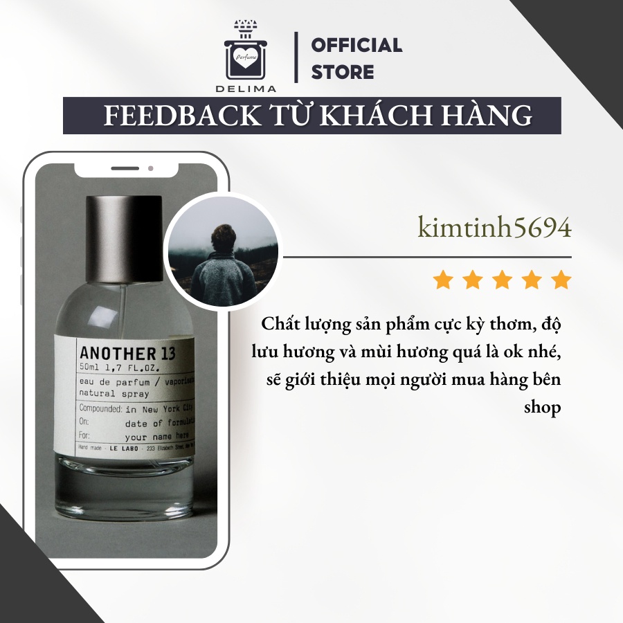 Nước hoa chiết nam nữ Le Labo Another 13 mini chính hãng 10ml, dầu thơm giá rẻ - Delimaperfume