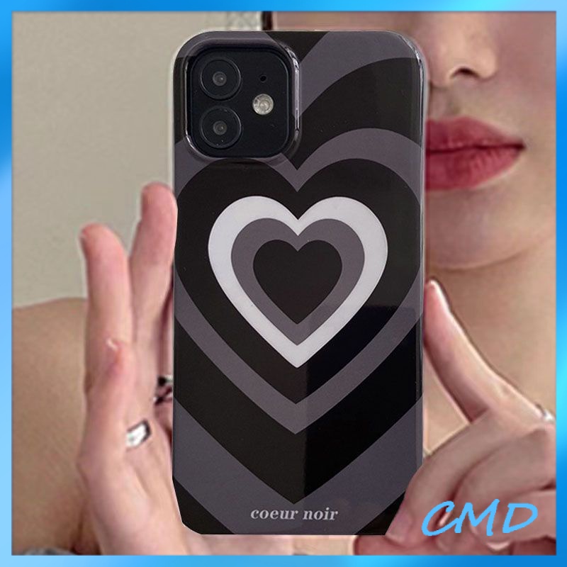 Ốp lưng iphone Điện Thoại Tiểu chúng thời thượng, tình yêu đen, vỏ điện thoại chống rơi, vỏ mềm silica gel Cho Iphone 6 / 6S / 6splus / se / 7 / 7plus / 8 / 8plus / X / xs / xsmax / 11 / 12 / 13 / 14 / Plus / Pro / Pro Max-526