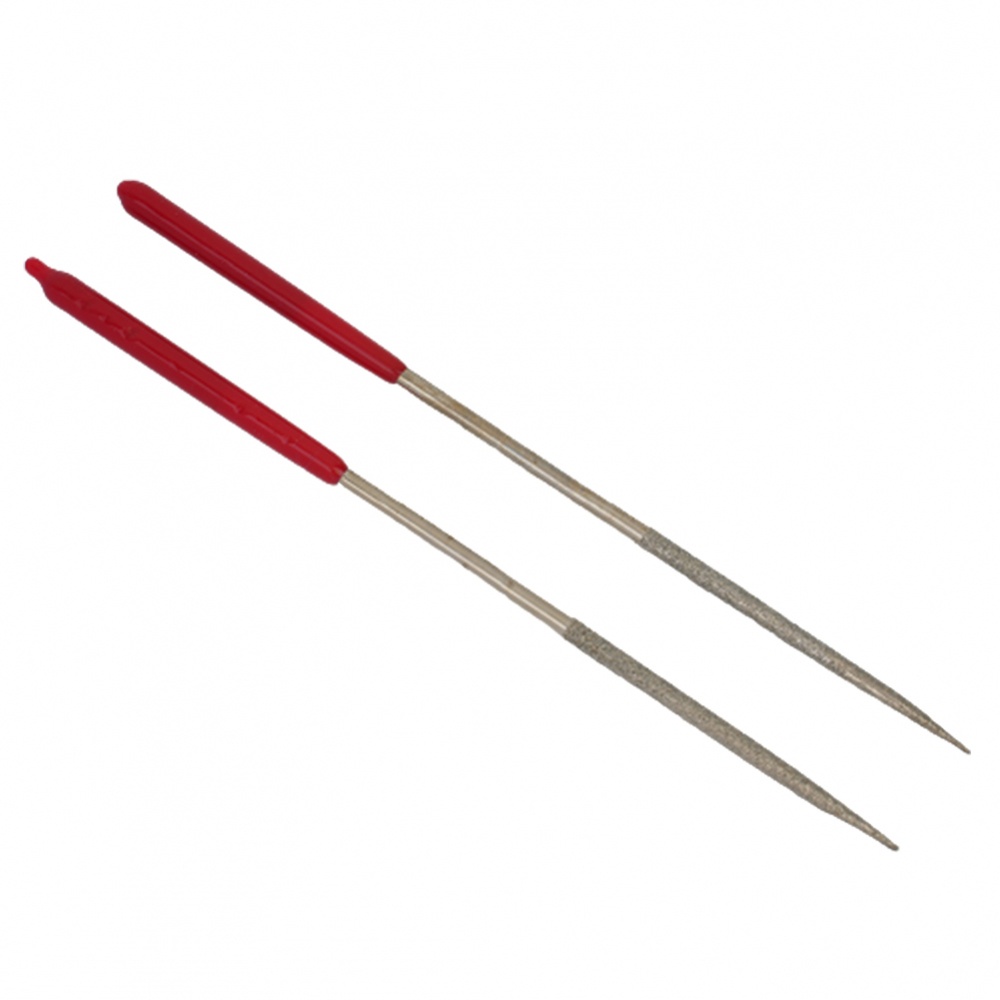 2 Cây Dũa Kim Cương Với Tay Cầm Chống Trượt Dễ Sử Dụng Và Thoải Mái Kích Thước 3x140mm