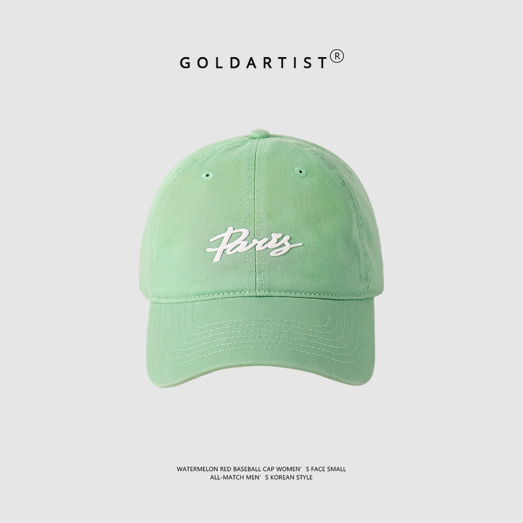 Mũ Lưỡi Trai Màu Xanh Lá Bạc Hà Hình Quả Táo Thời Trang Mùa Hè Cho Nam Và Nữ