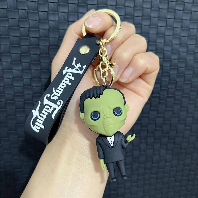 Mới Móc Khóa Nhựa PVC Adams Family Hình Nhân Vật Wednesday Dễ Thương