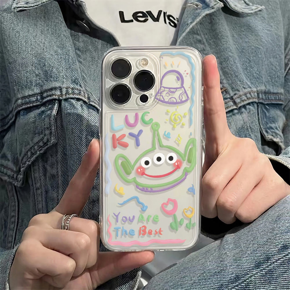 ✅Ốp Điện Thoại Mềm Họa Tiết Graffiti Ba Mắt Đơn Giản Chống Va Đập Dành Cho Iphone 1213 6In Plus 11 14 Pro Max