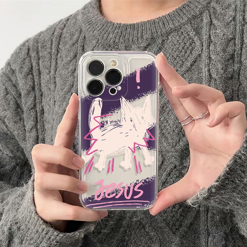 ✅Ốp Điện Thoại Dẻo Họa Tiết Chú Mèo Dễ Thương Chống Sốc Cho Iphone12Plus786In 13 max14pro 5UNS 11 Kiểu