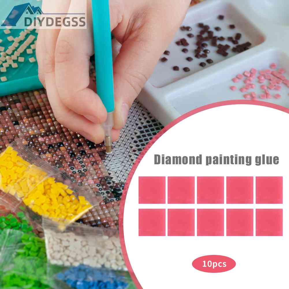 Bộ 10 Miếng Đất Sét Resin Dùng Làm Tranh Đính Đá DIY