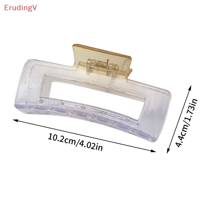 Kẹp Tóc Càng Cua Bằng Nhựa Trong Suốt Màu Gradient Kiểu Hàn Quốc Thanh Lịch