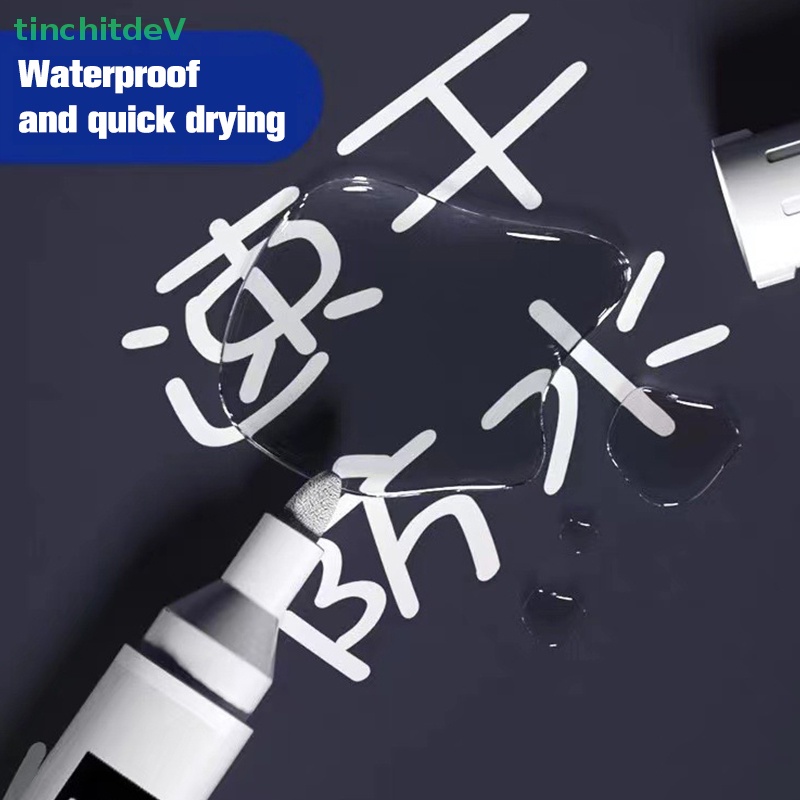 Bút Lông Đánh Dấu Graffiti Bằng Cao Su Dày Ngòi Trắng Chống Nước Mau Khô Đặc Biệt