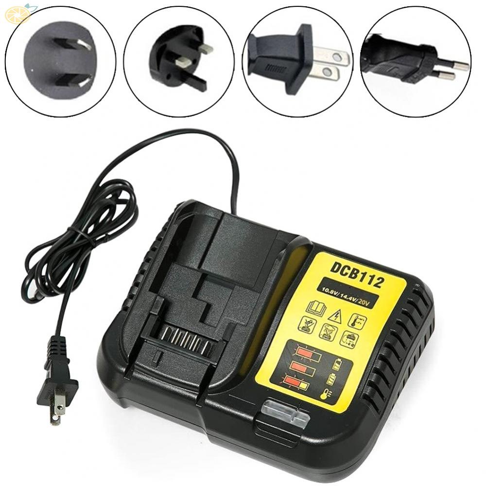 【VARSTR】Black DCB112 Replacement Battery Charger for De walt Li Ion Battery DCB127 DCB121