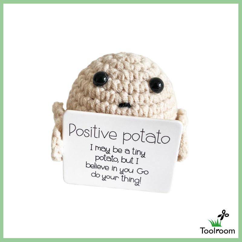 Búp Bê Đan Len Hình Khoai Tây Chiên Dễ Thương Vui Nhộn Để Bàn / Xe Hơi / Văn Phòng