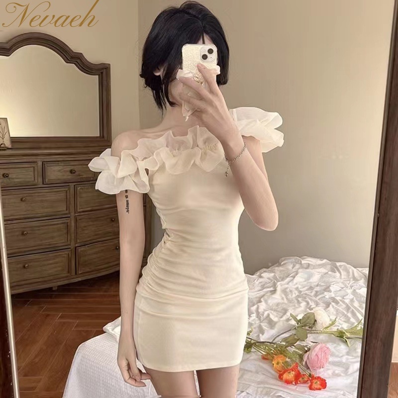 Áo Ống Mỏng Hở Vai Màu Trơn Thời Trang Mùa Hè Mới 2023 Dành Cho Bạn Nữ