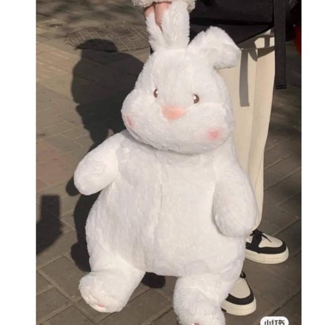 ✨Siêu dễ Thương✨ Thú Nhồi Bông Hình Thỏ Trắng Mềm Mại, 80cm,Gấu bông thỏ béo lười mũm mĩm trắng trẻo đáng yêu