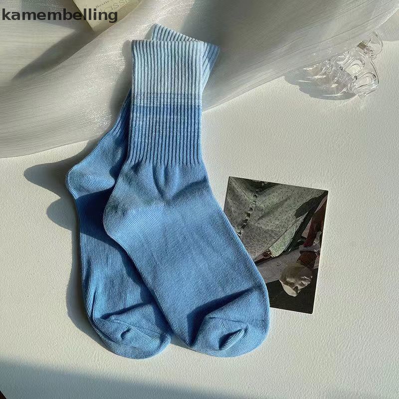 1 Đôi Vớ Cotton Cổ Vừa Màu Kẹo Đơn Giản Thời Trang Xuân Thu Dành Cho Nữ