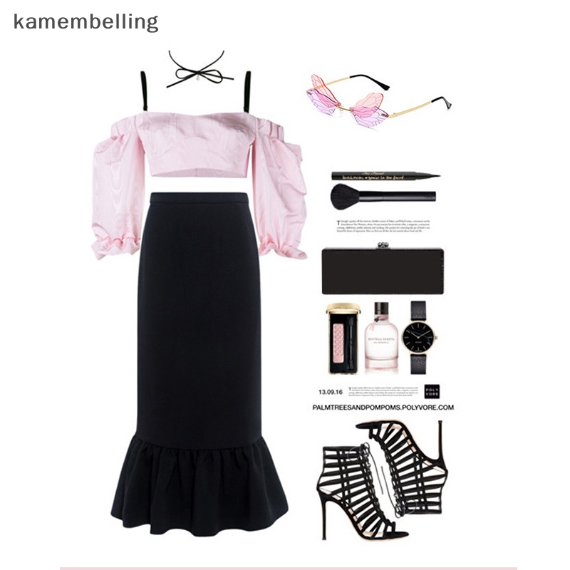 1 Kính Mát Không Gọng Hình Chuồn Chuồn Nhiều Màu Sắc Thời Trang Cho Nữ