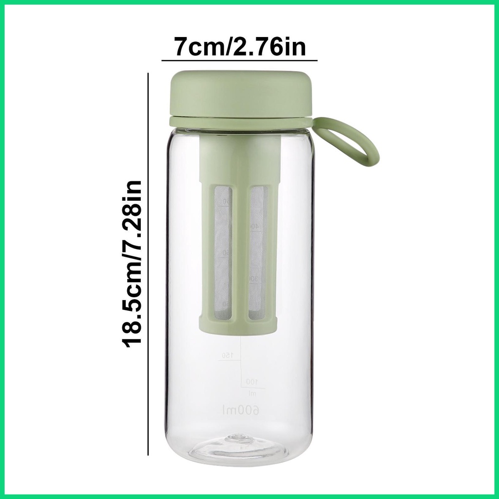 Bình Đựng Nước Lạnh Chống Rò Rỉ Có Thang Đo Cho Nhà Bếp / Tập Gym / Leo Núi