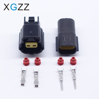 Dây Điện 2 Chấu 2 Chấu 2 pin Chuyên Dụng 174354-2 174352Bộ 2 Cái Đầu Nối Dây Điện Chống Nước Cho Xe Hơi denso / 2 Cái