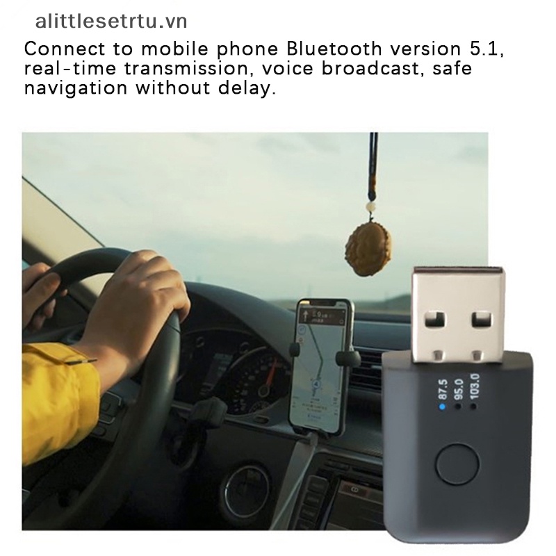 Usb Nhận Tín Hiệu Bluetooth 5.1 Cho Xe Hơi