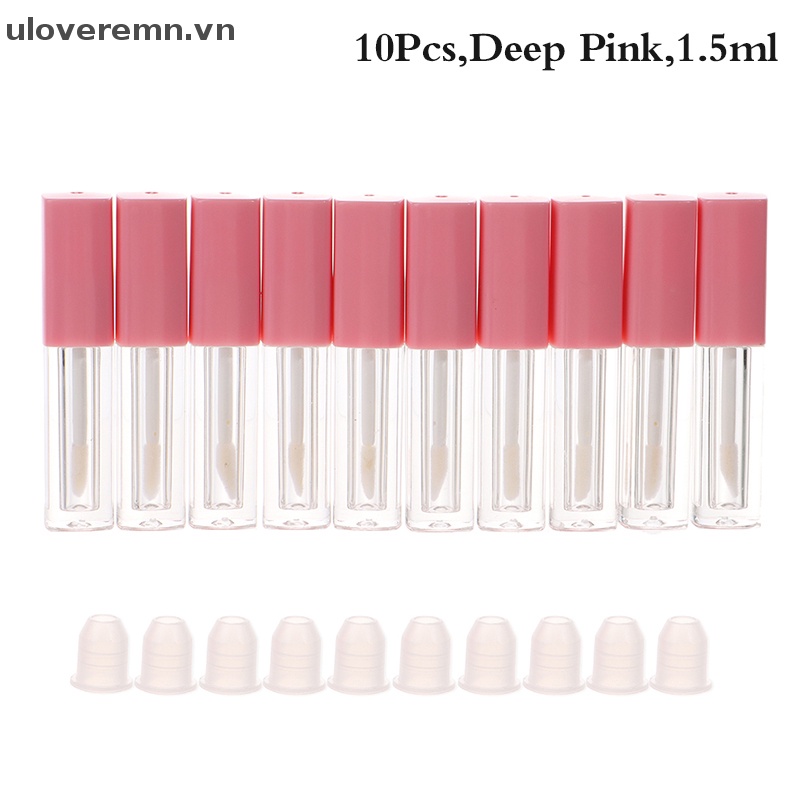 Set 10 Lọ Rỗng Trong Suốt Đựng Son Dưỡng Môi 0.8 / 1 / 1.5ML