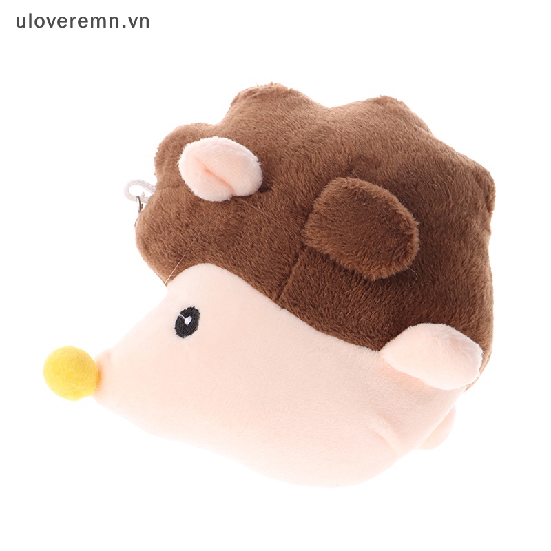 Móc Khóa Hình Nhím Nhồi Bông Mềm Mại Đáng Yêu
