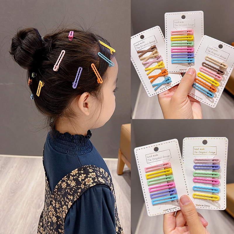 [Đặc trưng] Set 1 / 2 Kẹp Tóc Mỏ Vịt Nhiều Màu Dễ Thương Phong Cách Hàn Quốc
