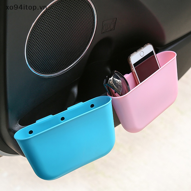 Thùng Rác Dạng Treo Hình Vuông Màu Đen Tiện Dụng Cho Xe Hơi