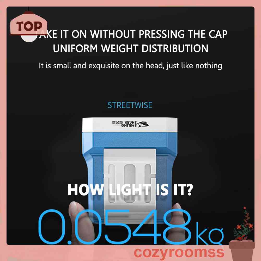 Đèn Pha LED COB Cảm Ứng Chống Thấm Nước Có Kẹp Mũ Lưỡi Trai