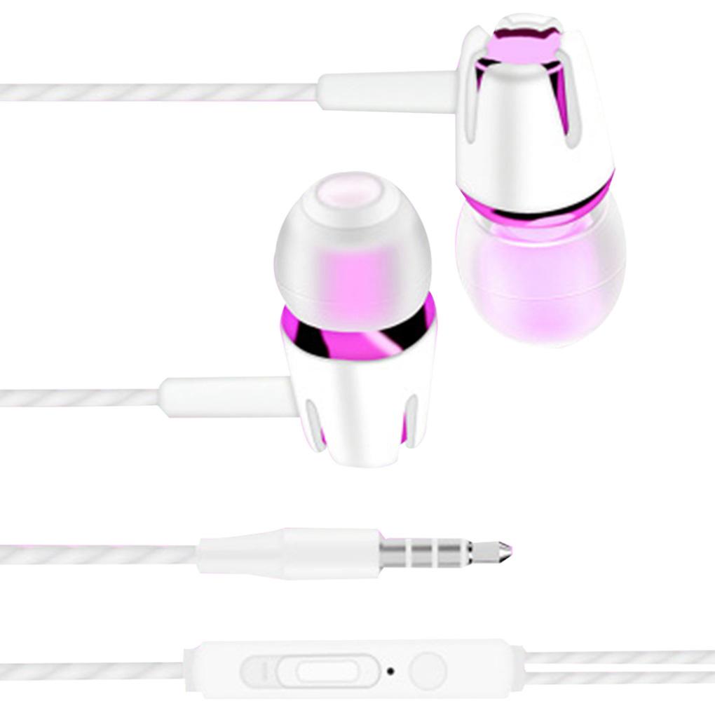 Tai Nghe Nhét Tai Có Mic Và Nút Điều Chỉnh Âm Lượng Màu Dạ Quang 3 / 5mm