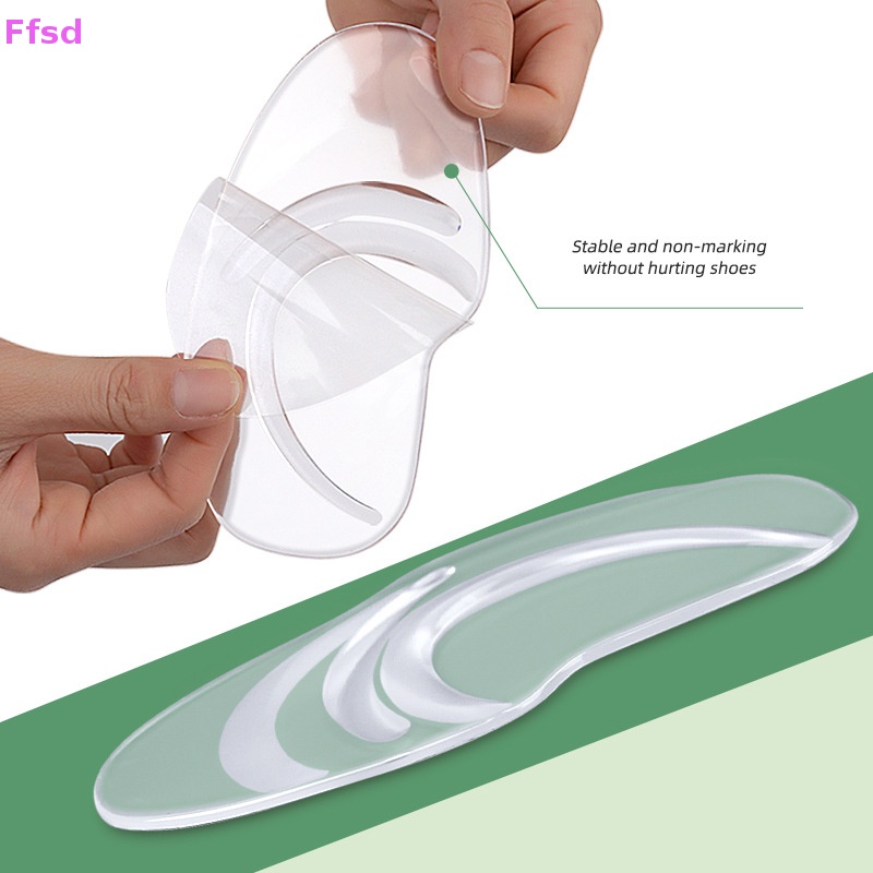 1 Cặp Đệm Lót Giày Chỉnh Hình Giảm Đau Bằng Silicon Gel Mềm Cho Nữ