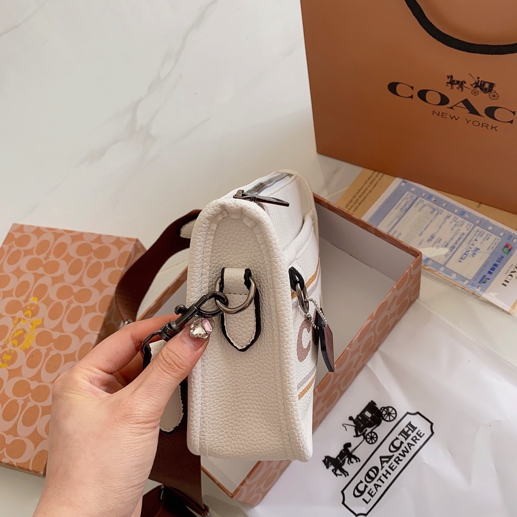 Túi Đeo Chéo Nam Coach Da PU Phong Cách Doanh Nhân Thời Trang Cho Nam Và Nữ