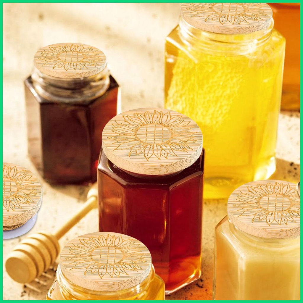 Bộ 6 Nắp Đậy Lọ Mason Bằng Silicone Chống Rò Rỉ Có Thể Tái Sử Dụng