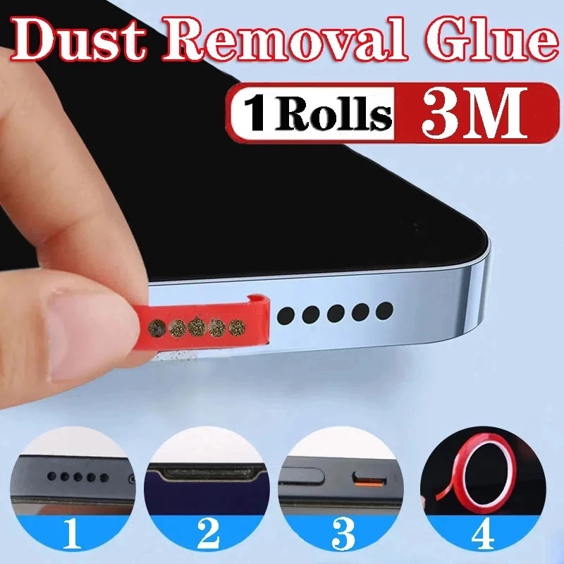 Băng Keo Acrylic Dán Lỗ Sạc Điện Thoại / Đồ Dùng Chống Bụi Tiện Dụng