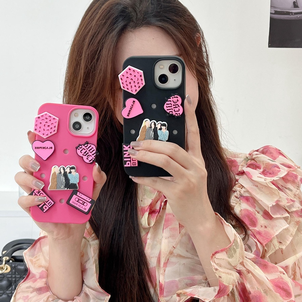 Ốp Điện Thoại Tpu Dẻo Màu Trơn In Hình Nhóm Nhạc Cô Gái Độc Đáo Chống Sốc Cho iPhone 14 13 12 11 Pro Max