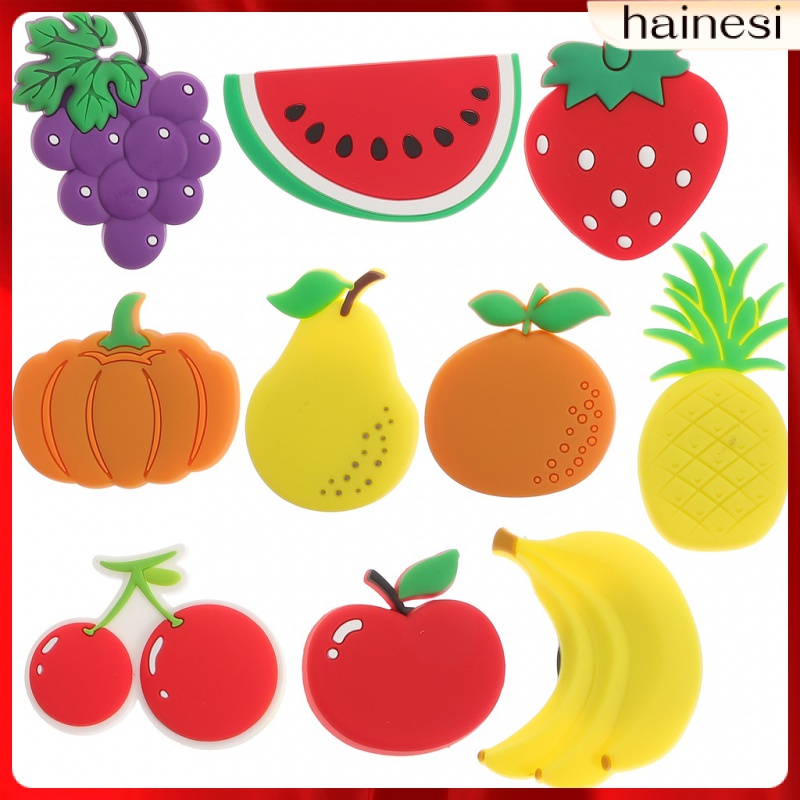 Set 10 Nam Châm Hít Tủ Lạnh Bằng Silicon Hình Hoạt Hình Dễ Thương