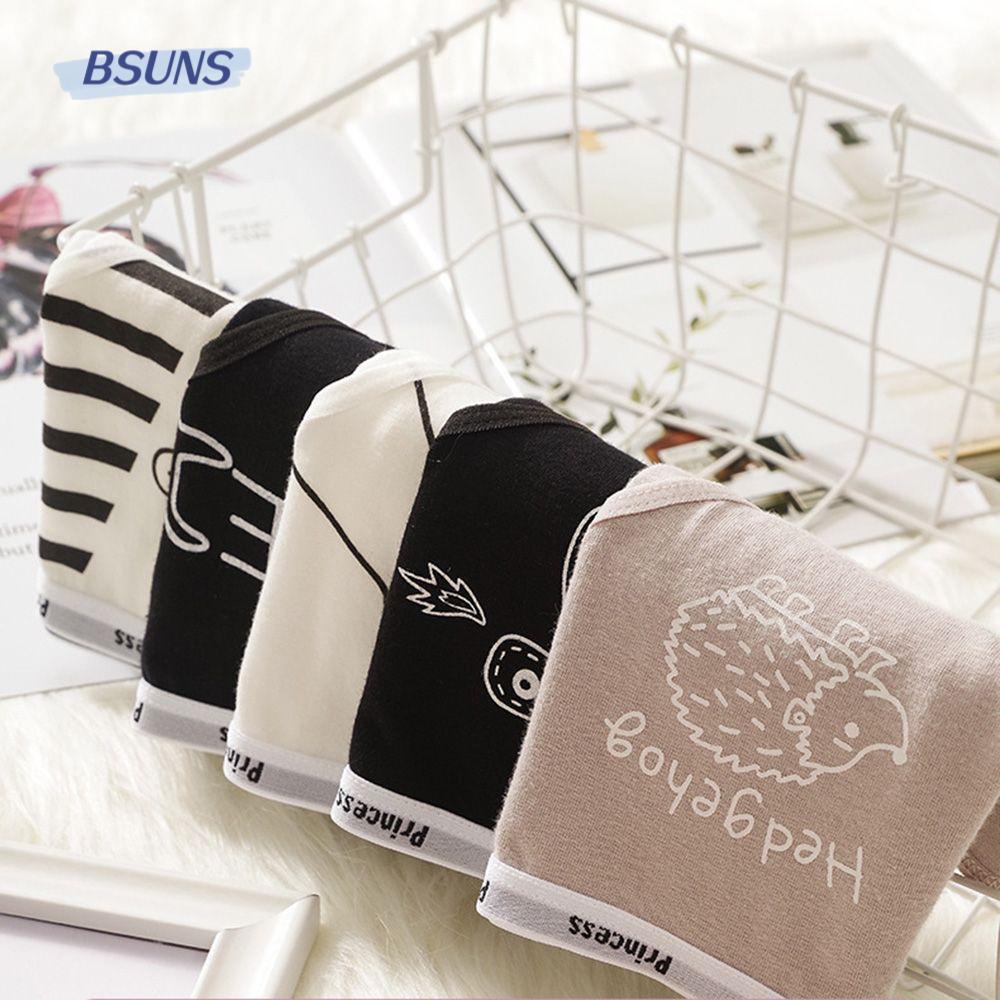 Quần Lót Cotton Lưng Vừa Thoáng Khí In Họa Tiết Hoạt Hình Đáng Yêu Cho Nữ