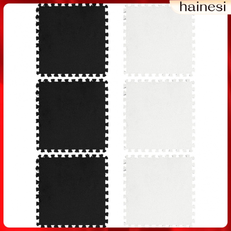 Set 6 Tấm Thảm Trải Sàn Hình Vuông Chắp Vá Ghép Nối Khóa Cho Bé Chơi Ngoài Trời