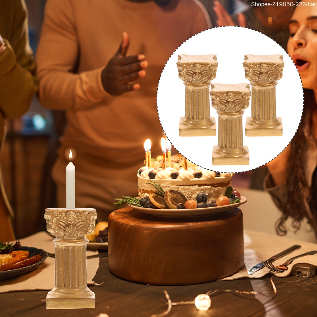 Bộ 3 Cây Nến Trang Trí Bàn Tiệc Cưới