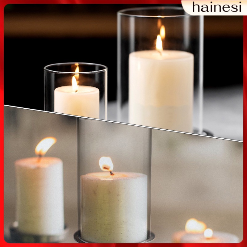 Bộ 3 Đèn Lồng Thủy Tinh Trong Suốt Kiểu Cổ Điển Dùng Trang Trí Nhà Cửa