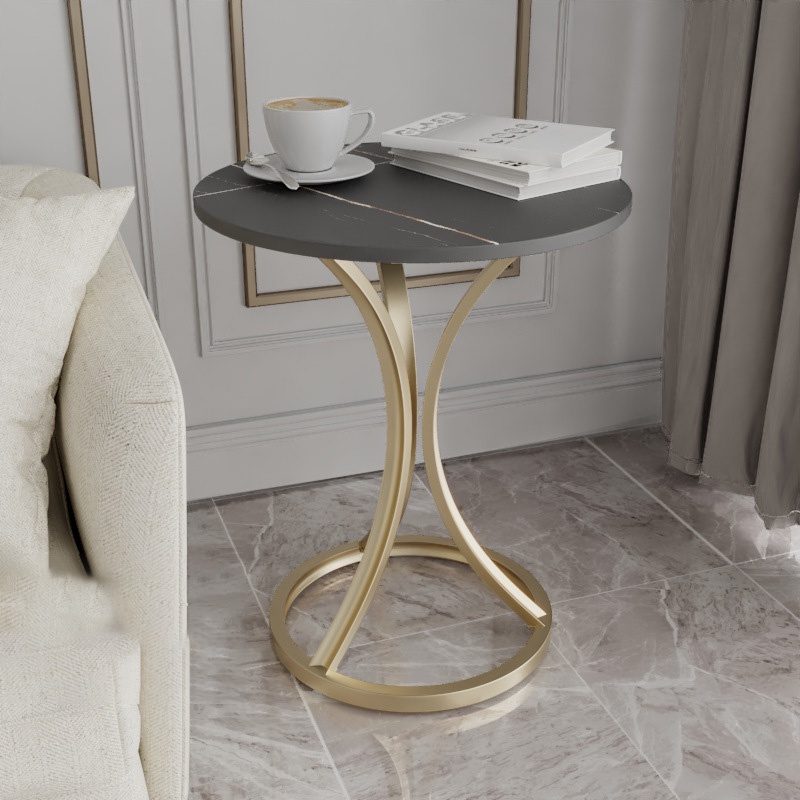 Danle Bàn Cà Phê Đá Nhỏ Đơn Giản Sáng Tạo Để Góc sofa Phòng Khách Đầu Giường Bằng Kim Loại Mỏng