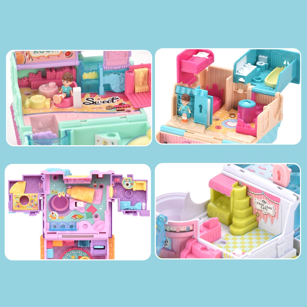 Nhà Búp Bê 3D Có Nhạc Và Đèn Vui Nhộn Cho Bé