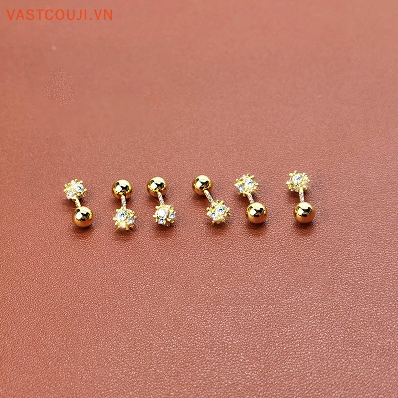 1 Đôi Khuyên Tai Nữ Đính Đá Zircon Thời Trang