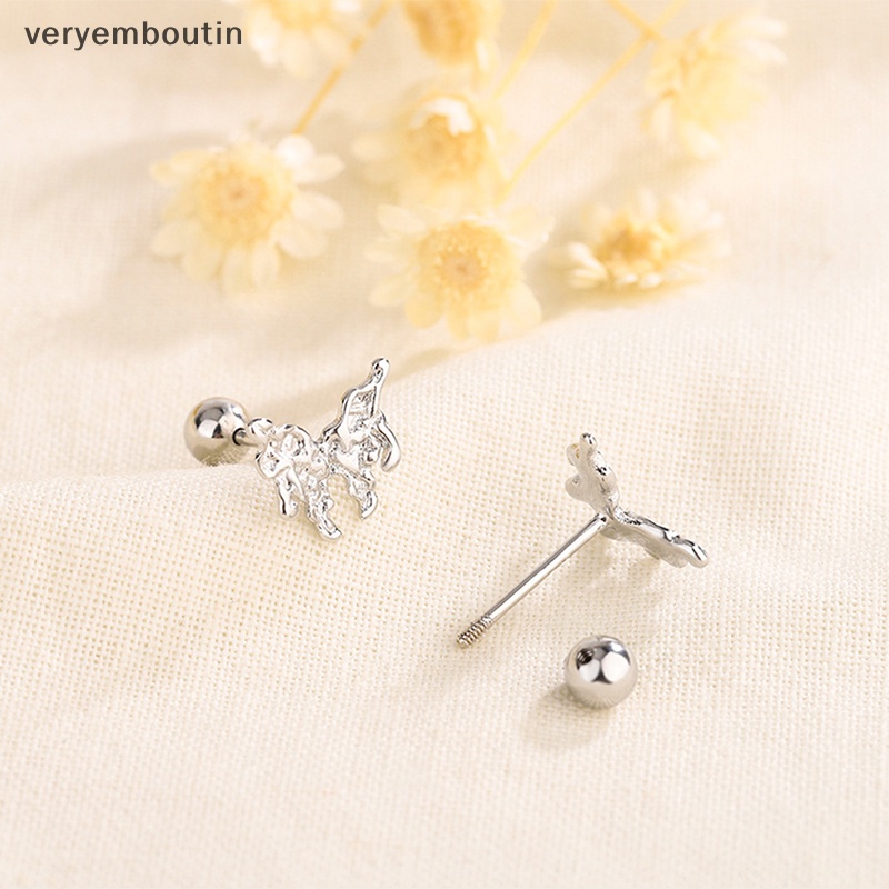 1 Đôi Khuyên Tai Hình Bướm Dạng Xoắn Ốc Dành Cho Nữ