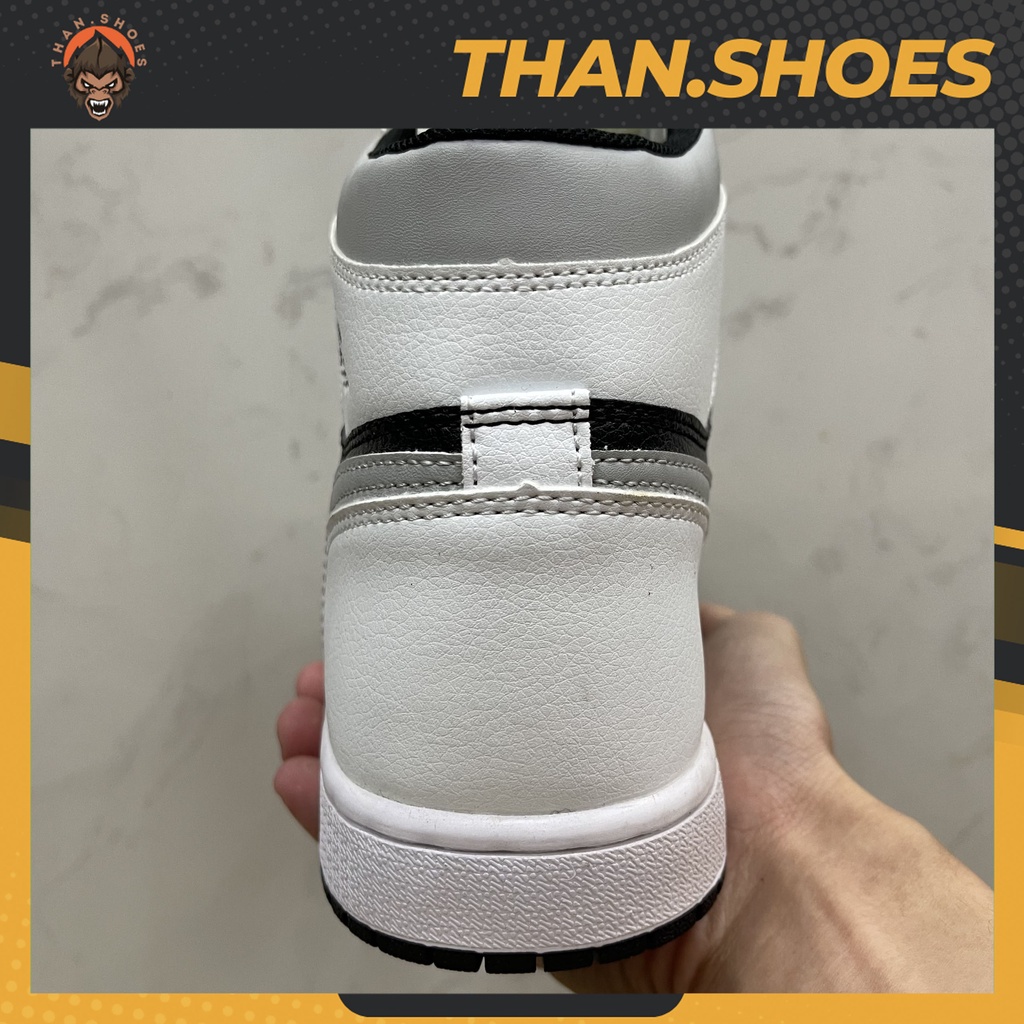 Giày JD1 Mid Black Smoke Grey, JD1 Cao Đen Xám - Than.Shoes